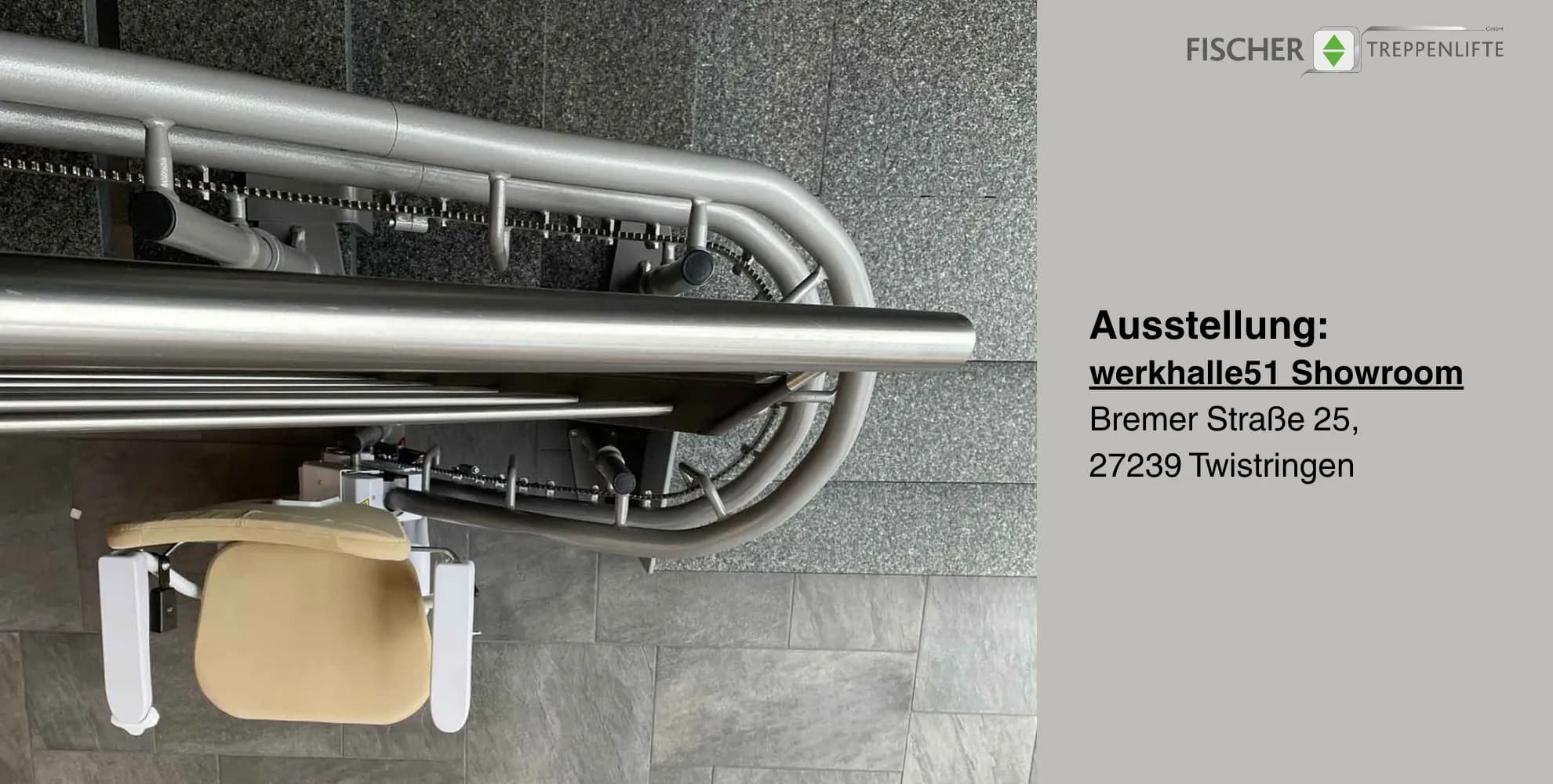 Treppenlift Montage in Bremen - Ausstellung in Bremen Werkhalle51 2