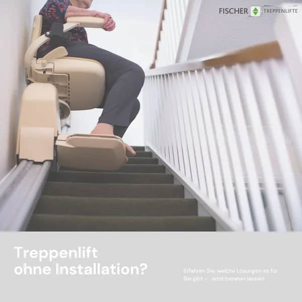 Treppenlift ohne Bohren? Sitztreppenlift Wand oder Bodenmontage gebaucht oder neu